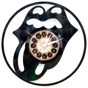 THE ROLLING STONES vinyl record clock